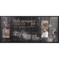 Isle of Man Sc 1393 2010 Visit of Pope Benedict to UK stamp sheet mint NH