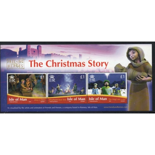 Isle of Man Sc 1400 2010 Christmas Story stamp sheet mint NH