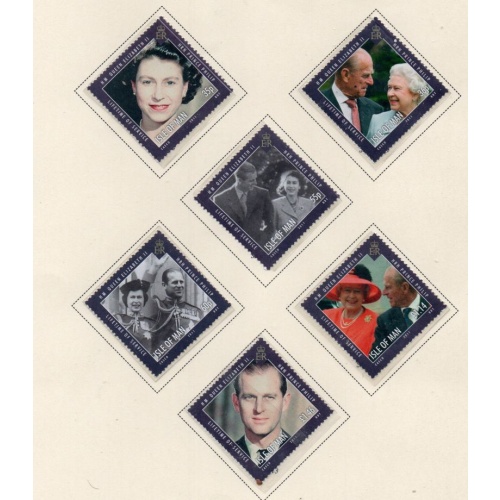 Isle of Man Sc 1408-1413 2011 Service of QE II & Prince Philp stamp set mint NH