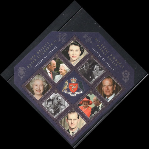 Isle of Man Sc 1413a 2011 Service of QE II & Prince Philip stamp sheet mint NH