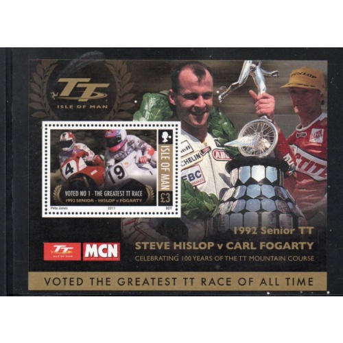 Isle of Man Sc 1425 2011 Greatest TT Motorcycle Races stamp sheet mint NH