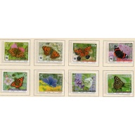 Isle of Man Sc 1426-1433 2011 WWF Butterflies stamp set mint NH