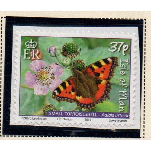 Isle of Man Sc 1434 2011 Butterflies self adhesive stamp mint NH
