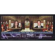 Isle of Man Sc 1435 2011 Royal Wedding Prince William stamp sheet mint NH