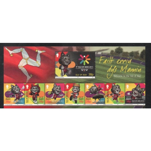 Isle of Man Sc 1454 2011 Youth Games stamp sheet mint NH