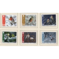 Isle of Man Sc 1455-1460 2011 Birds in Winter stamp set mint NH