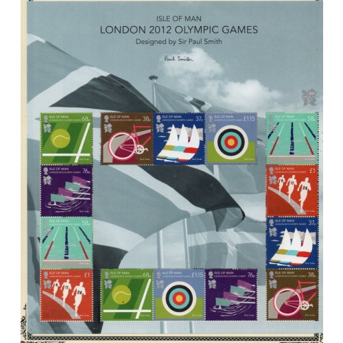 Isle of Man Sc 1477a 2012 London Olympics stamp sheet mint NH