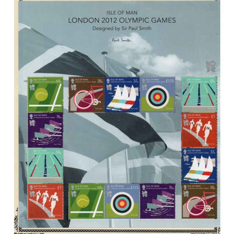 Isle of Man Sc 1477a 2012 London Olympics stamp sheet mint NH