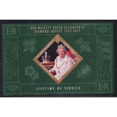 Isle of Man Sc 1485 2012 60th Anniversary Reign of QE II stamp sheet mint NH