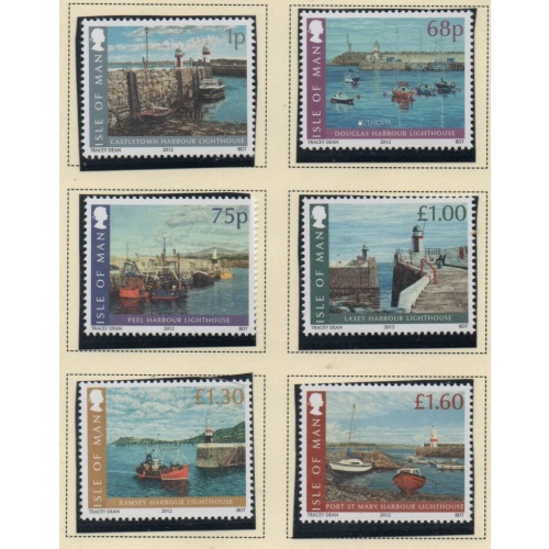 Isle of Man Sc 1493-1498 2012 Europa, Lighthouses, stamp set mint NH