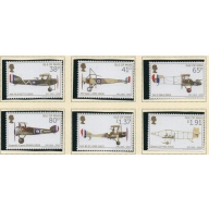Isle of Man Sc 1521-1526 2012 Military Aircraft stamp set mint NH