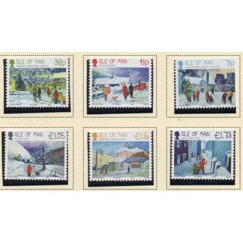 Isle of Man Sc 1528-1533 2012 Christmas stamp set mint NH