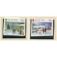 Isle of Man Sc 1534-1535 2012 Christmas self adhesive stamp set mint NH