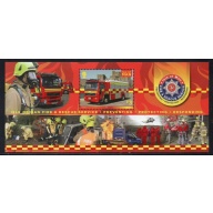 Isle of Man Sc 1555 2013 Fire & Rescue Services stamp sheet mint NH