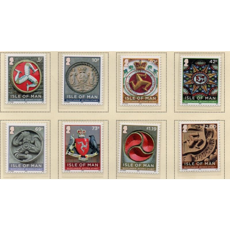 Isle of Man Sc 1556-1563 2013 Manx Triskelion stamp set mint NH
