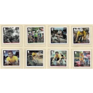 Isle of Man Sc 1581-1588 2013 Tour de France Anniversary Race stamp set mint NH