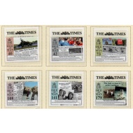 Isle of Man Sc 1589-1594 2013 The Times Anniversary stamp set mint NH