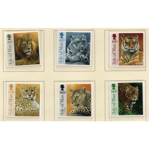 Isle of Man Sc 1596-1601 2013 Wildlife Paintings by Paul stamp set mint NH
