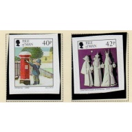 Isle of Man Sc 1609-1610 2013 Christmas self adhesive stamp set mint NH