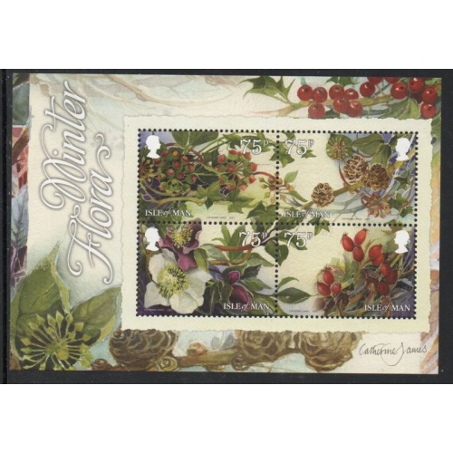Isle of Man Sc 1619 2014 Winter Flora stamp sheet mint NH