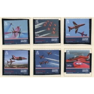 Isle of Man Sc 1627-1632 2014 RAF Red Arrow Aerobatic Team stamp set mint NH