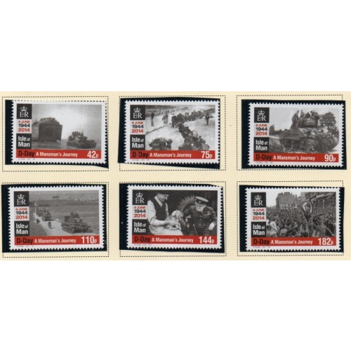 Isle of Man Sc 1653-1685 2014 D-Day Anniversary stamp set mint NH