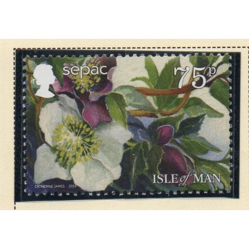 Isle of Man Sc 1659 2014 Winter Flowers stamp mint NH