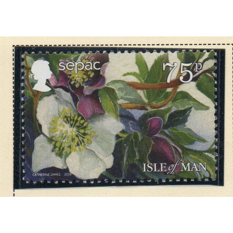 Isle of Man Sc 1659 2014 Winter Flowers stamp mint NH