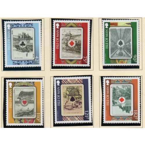 Isle of Man Sc 1660-1665 2014 Manx Playing Cards stamp set mint NH