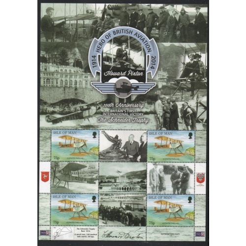 Isle of Man Sc 1671 2014 75p Sopwith Tabloid stamp sheet mint NH