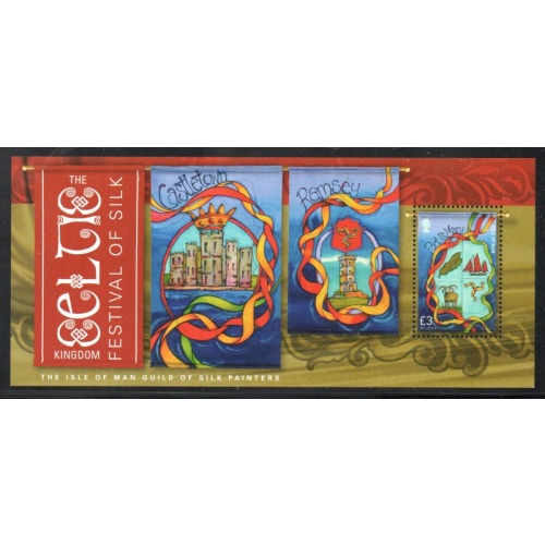 Isle of Man Sc 1680 2014 Festival of Silk stamp sheet mint NH