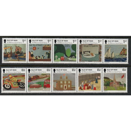 Isle of Man Sc 1713-1714 2015 Tynwald Tapestry stamp set mint NH