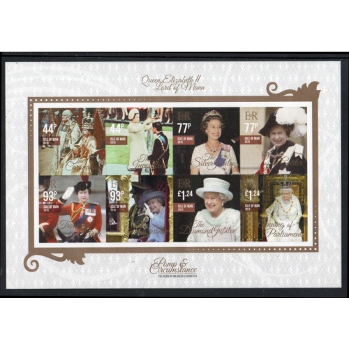 Isle of Man Sc 1739 2015 Reign of QE II stamp sheet mint NH