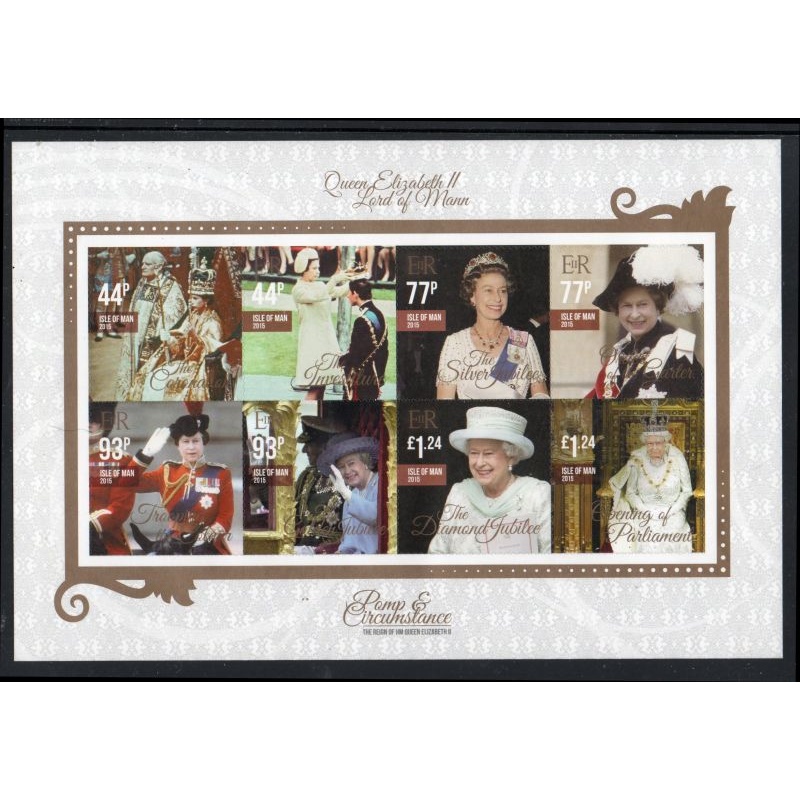 Isle of Man Sc 1739 2015 Reign of QE II stamp sheet mint NH