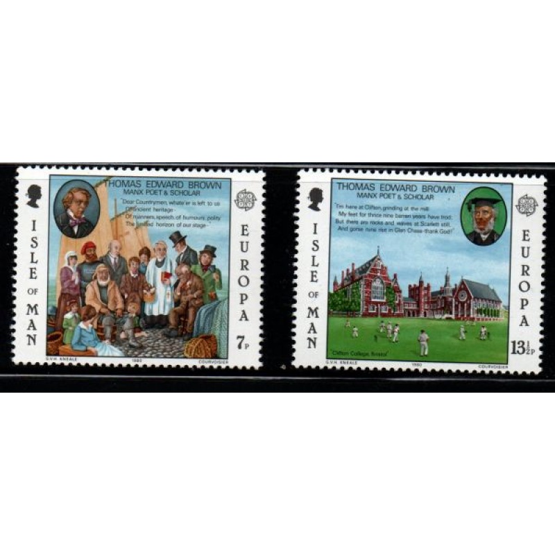 Isle of Man Sc 174-75 1980 Europa stamp set mint NH