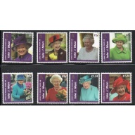 Isle of Man Sc 1767-1774 2016 90th Birthday QE II stamp set mint NH