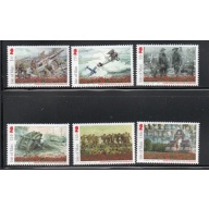 Isle of Man Sc 1775-1780 2016 Battle of the Somme stamp set mint NH