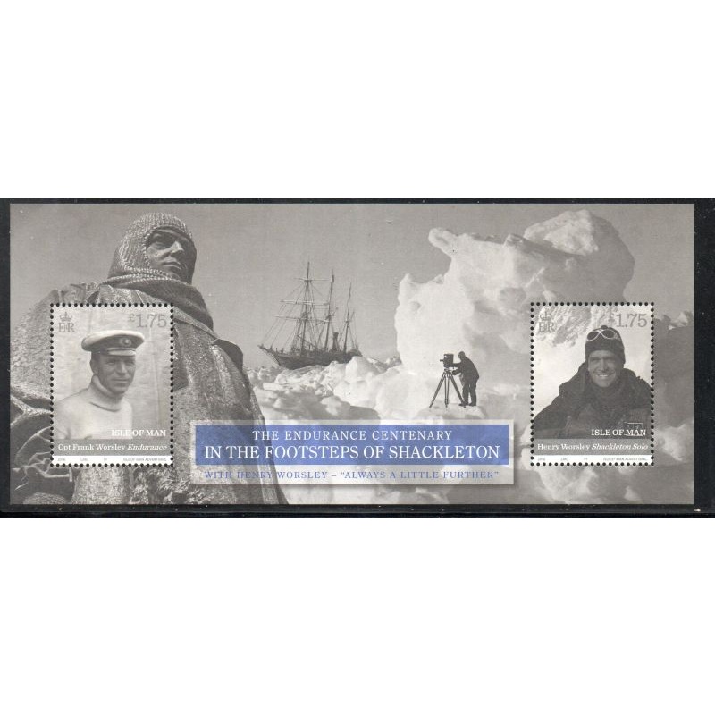 Isle of Man Sc 1801 2016 Antarctic Explorers stamp sheet mint NH