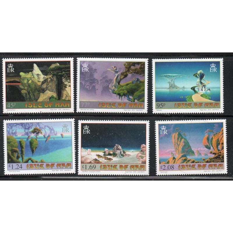 Isle of Man Sc 1824-1829 2016 Roger Dean Art stamp set mint NH
