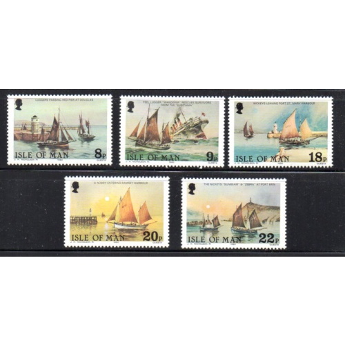Isle of Man Sc 184-88 1981 Deep Sea Fisherman Mission stamp set mint NH