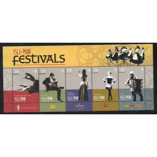 Isle of Man Sc 1860 2017 Festivals stamp sheet mint NH