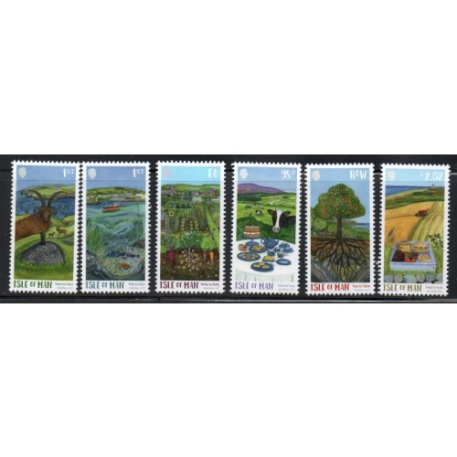 Isle of Man Sc 1861-1866 2017 Food Production stamp set mint NH