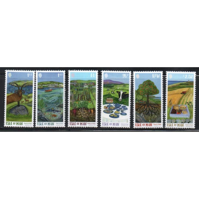 Isle of Man Sc 1861-1866 2017 Food Production stamp set mint NH