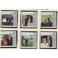 Isle of Man Sc 1886-1891 2017 70th Wedding Anniversary QE II & Philip stamp set mint NH
