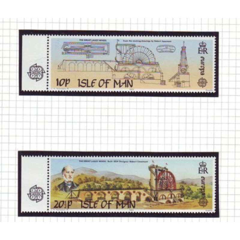 Isle of Man Sc 244-245 1983 Europa stamp set mint NH
