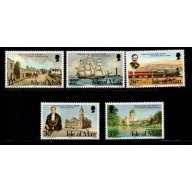 Isle of Man Sc 267-71 1984 William Cain stamp set mint NH