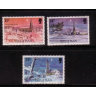 Isle of Man Sc 294-96 1985 Christmas stamp set mint NH