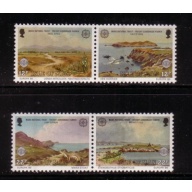 Isle of Man Sc 306-07 1986 Europa stamp set mint NH
