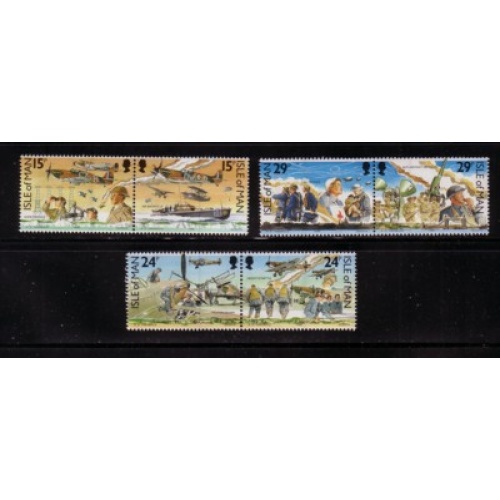 Isle of Man Sc  426-31 1990 50th Anniversary Battle of Britain stamp set mint NH
