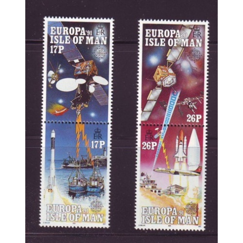 Isle of Man Sc  468-71 1991 Europa stamp set mint NH